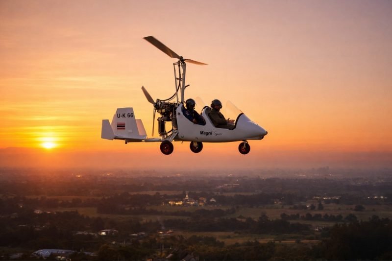 Sunset flight