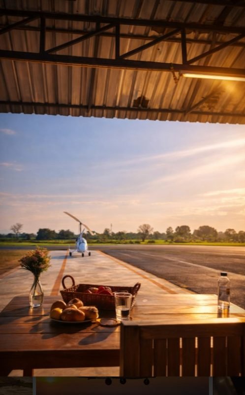 Breakfast by the runway